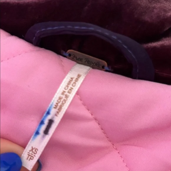 Free People Floral Puffer Jacket - Pink and Red - Picture 6 of 6